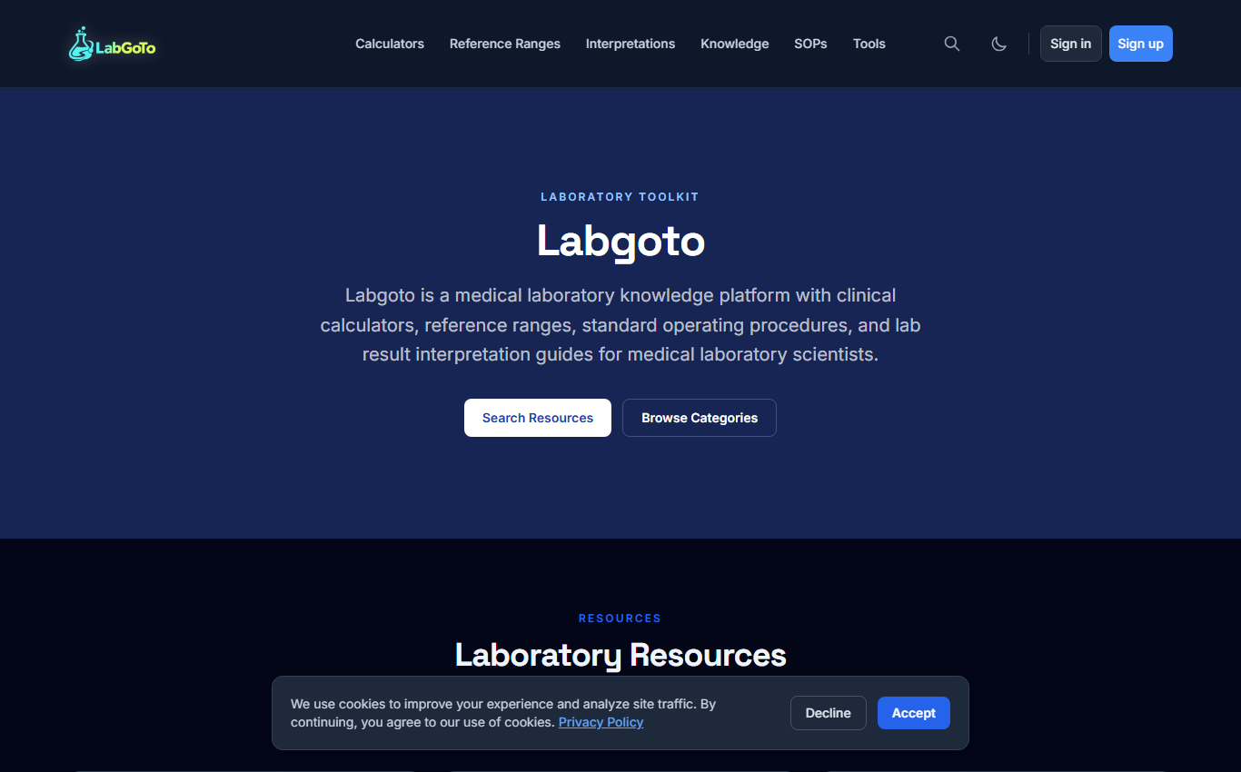 Labgoto Laboratory Toolkit project screenshot